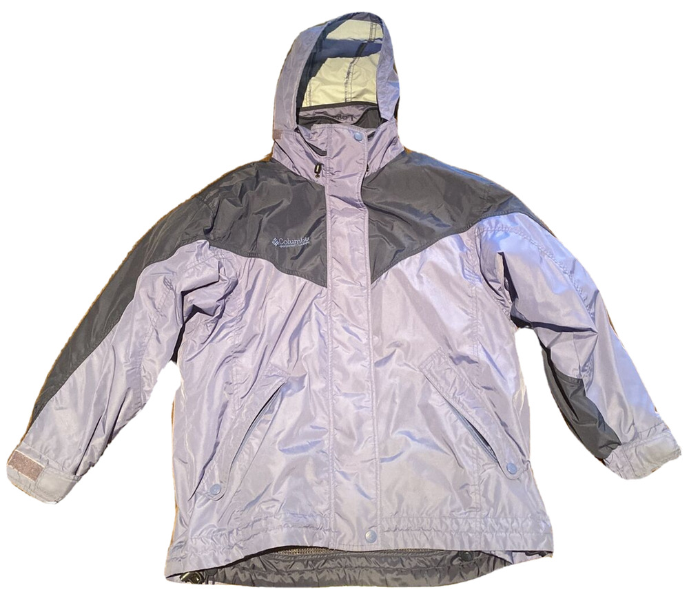 Columbia Sportswear Winter Jacket Logan Pass Women's Large Purple Hooded